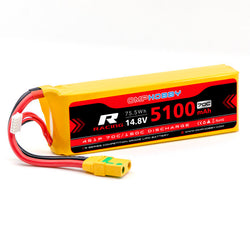 OMPHOBBY 4s LiPo Battery 70C 14.8V 5100mAh  w/XT90 Connector