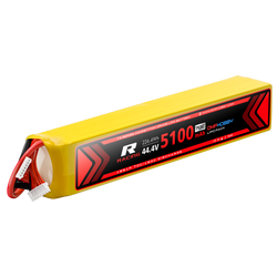 OMPHOBBY 12s LiPo Battery 70C 44.4V 5100mAh w/AX150 Connector