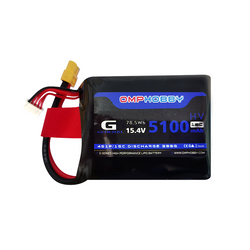 OMPHobby ZMO VTOL Airplane Replacement Parts HV LiPo Battery 5100mAh 15.4V 4S - Ohio Model Products