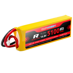 OMPHOBBY 4s LiPo Battery 70C 14.8V 5100mAh  w/XT90 Connector