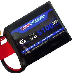 OMPHobby ZMO VTOL Airplane Replacement Parts HV LiPo Battery 5100mAh 15.4V 4S - Ohio Model Products