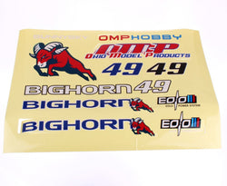 OMPHOBBY 49" BigHorn Decal Sticker Sheet - Ohio Model Products