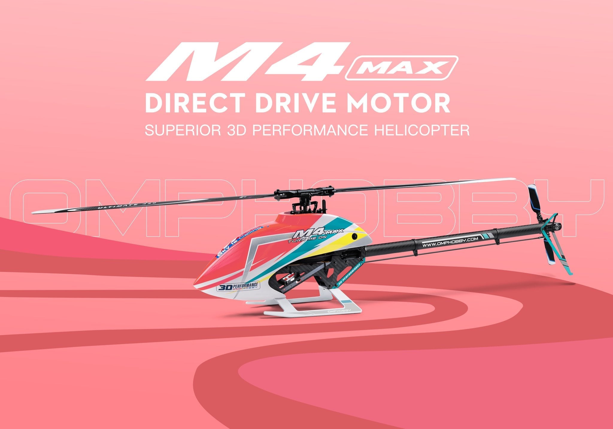 OMPHobby M4 Max RC Helicopter Frame and Motor Kit Ohio Model Products