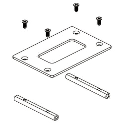OMPHOBBY M2 3D Helicopter Carbon fiber Flight Control mount (1set) OSHM2024 - Ohio Model Products